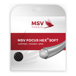 Cordages De Tennis MSV Focus-HEX Soft 12m schwarz